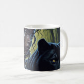 Mädchen mit schwarzem Panther Kaffeetasse (VorderseiteRechts)