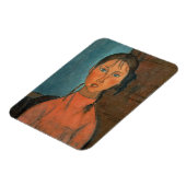 Mädchen mit Schweinen, c.1918 (Öl auf Leinwand) Magnet (Linke Seite)