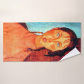 Mädchen mit Schweinen, Modigliani Badehandtuch (Badehandtuch)