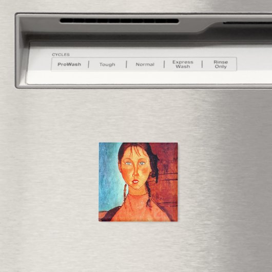 Mädchen mit Schweinen, Modigliani Magnet (In Situ (Geschirrspüler))