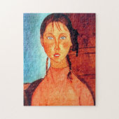 Mädchen mit Schweinen, Modigliani Puzzle (Vertikal)