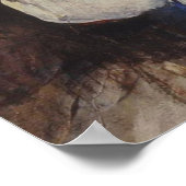 Mädchen mit Selbstportrait Poster (Ecke)