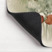 Mädchen mit Snowballs Mousepad (Ecke)