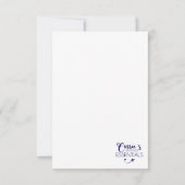 Mädchen mit Sonnenbrille in sonniger Gartenkarte Dankeskarte (Rückseite)