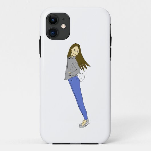 Mädchen mit sonnigen Schwänzen Case-Mate iPhone Hülle (Rückseite)
