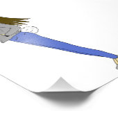 Mädchen mit sonnigen Schwänzen Fotodruck (Ecke)