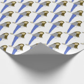 Mädchen mit sonnigen Schwänzen Geschenkpapier (Ecke)