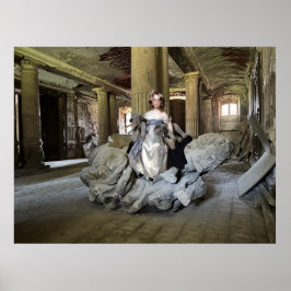 Mädchen mit Spielzeug Poster