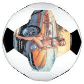 Mädchen mit Sportwagen Fußball (Gedreht)