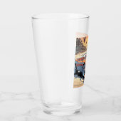 Mädchen mit Sportwagen Glas (Rechts)
