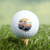 Mädchen mit Sportwagen Golfball (Insitu T-Shirt)