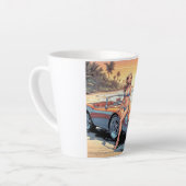 Mädchen mit Sportwagen Milchtasse (Linke Ecke)