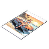 Mädchen mit Sportwagen Notizblock (Linke Seite)