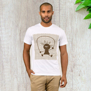 Mädchen mit Springseil Herren T-Shirt