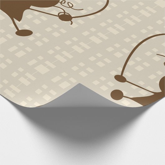 Mädchen mit Sprungspulpapier Geschenkpapier