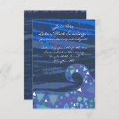 Mädchen mit Sternen in ihrem Haar Bat Mitzvah Part Einladung (Vorne/Hinten)