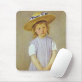 Mädchen mit Strohhut, Mary Cassatt Mauspad (Mit Mouse)