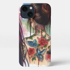 Mädchen mit Tattoos iPhone Case 13 Hülle
