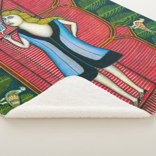 Mädchen mit Tauben Morris Hirshfield Sherpadecke