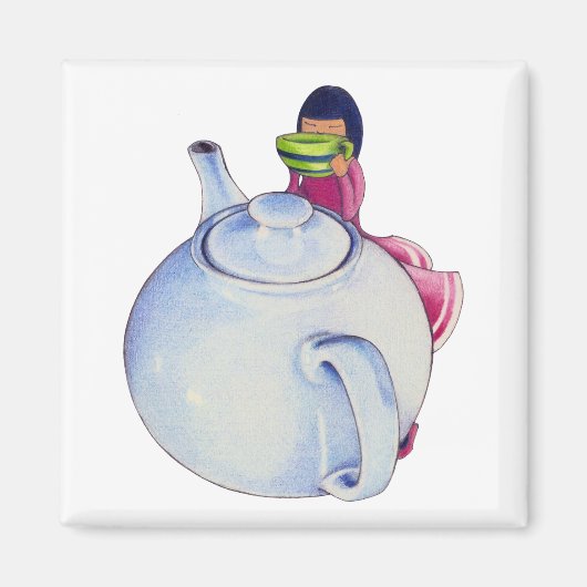 Mädchen mit Tea Magnet (Vorne)