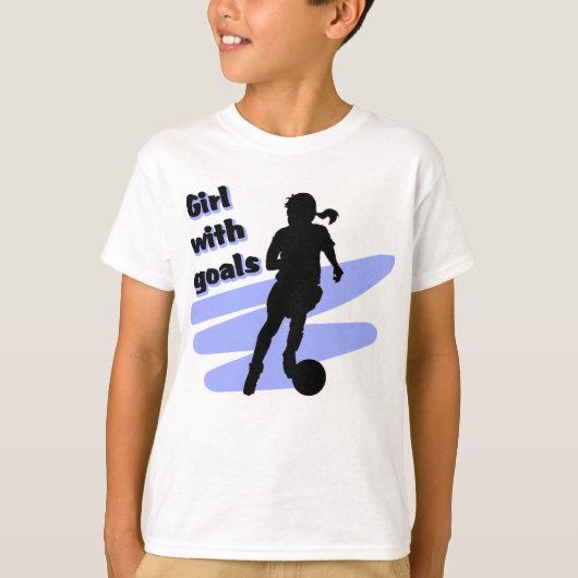 Mädchen mit Tor T - Shirt (Vorderseite)