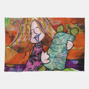 Mädchen mit Torah Handtuch