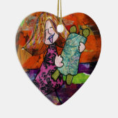 Mädchen mit Torah Keramikornament (Rechts)