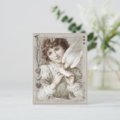 Mädchen mit Trägertaube CC0584 Valentine Postkarte (Stehend Vorderseite)