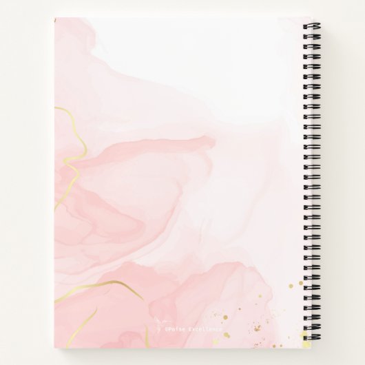 Mädchen mit Träumen Frau mit Vision Notizblock (Rückseite)