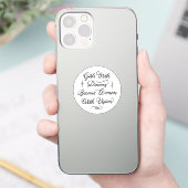 Mädchen mit Träumen werden Frauen mit Vision Aufkleber (Telefon)