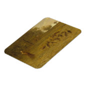 Mädchen mit Truthühnern Magnet (Linke Seite)