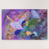 Mädchen mit Umbrella Fantasy Jigsaw Puzzle Malerei (Horizontal)