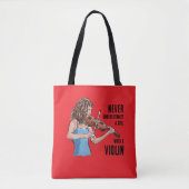 Mädchen mit Violinentasche Tasche (Vorderseite)