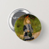 Mädchen mit Wasserabfluss Button (Vorne & Hinten)