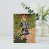 Mädchen mit Wasserabfluss Postkarte (Stehend Vorderseite)