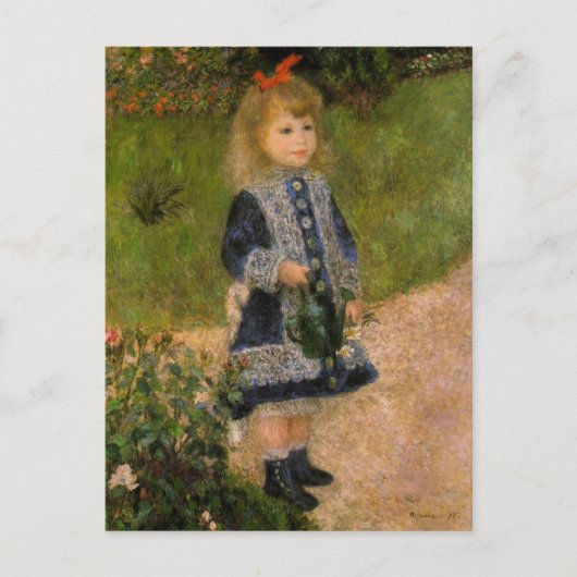 Mädchen mit Wasserabfluss Postkarte (Vorderseite)