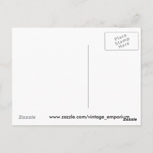 Mädchen mit Wasserkocher Postkarte (Rückseite)