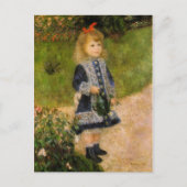 Mädchen mit Wasserkocher Postkarte (Vorderseite)