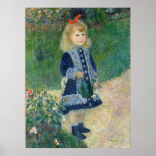Mädchen mit Wasserkocher von Auguste Renoir Poster