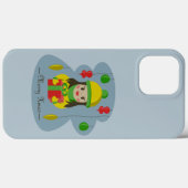 Mädchen mit Weihnachts-Geschenkboxen Case-Mate iPhone Hülle (Rückseite (Horizontal))