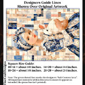 Mädchen mit weißem Kaninchen, Patchwork EB9R Decou Seidenpapier