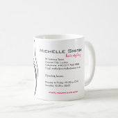 Mädchen mit welligem Haar Frisuren-Styling-Brandin Kaffeetasse (VorderseiteRechts)