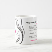 Mädchen mit welligem Haar Frisuren-Styling-Brandin Kaffeetasse (Mittel)