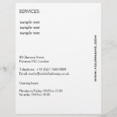 Mädchen mit welligem Haar Frisuren-Styling-Markenz Flyer (Hinten)