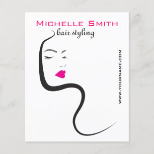 Mädchen mit welligen Haaren Frisurestyling-Brandin Flyer