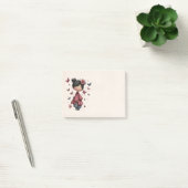Mädchen mit Zauberstab und Schmetterlingen Post-it Klebezettel (Büro)