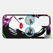 Mädchen mit Zigarette und ungeschliffener farbiger Case-Mate iPhone Hülle (Rückseite (Horizontal))