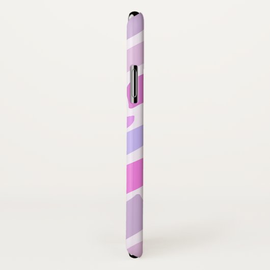 Mädchen Moderne rosa Geometrische, benutzerdefinie Case-Mate iPhone Hülle (Hinten/Rechts)