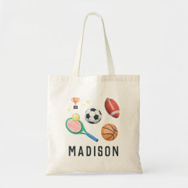 Mädchen Moderne Tennis- und Sportkids-Schule Tragetasche