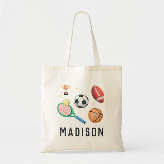 Mädchen Moderne Tennis- und Sportkids-Schule Tragetasche (Vorne)